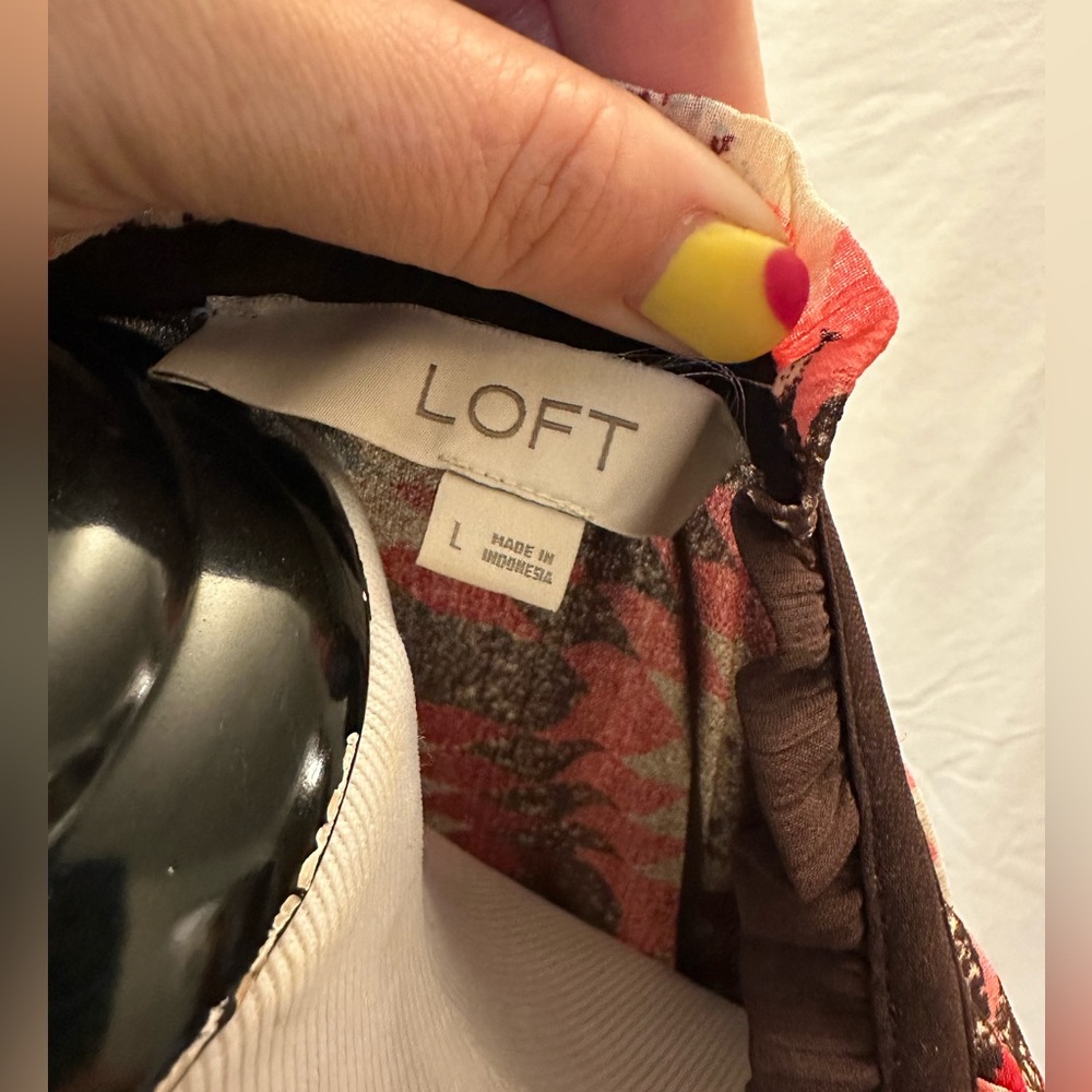 Loft Patchwork Print Dress - image 6